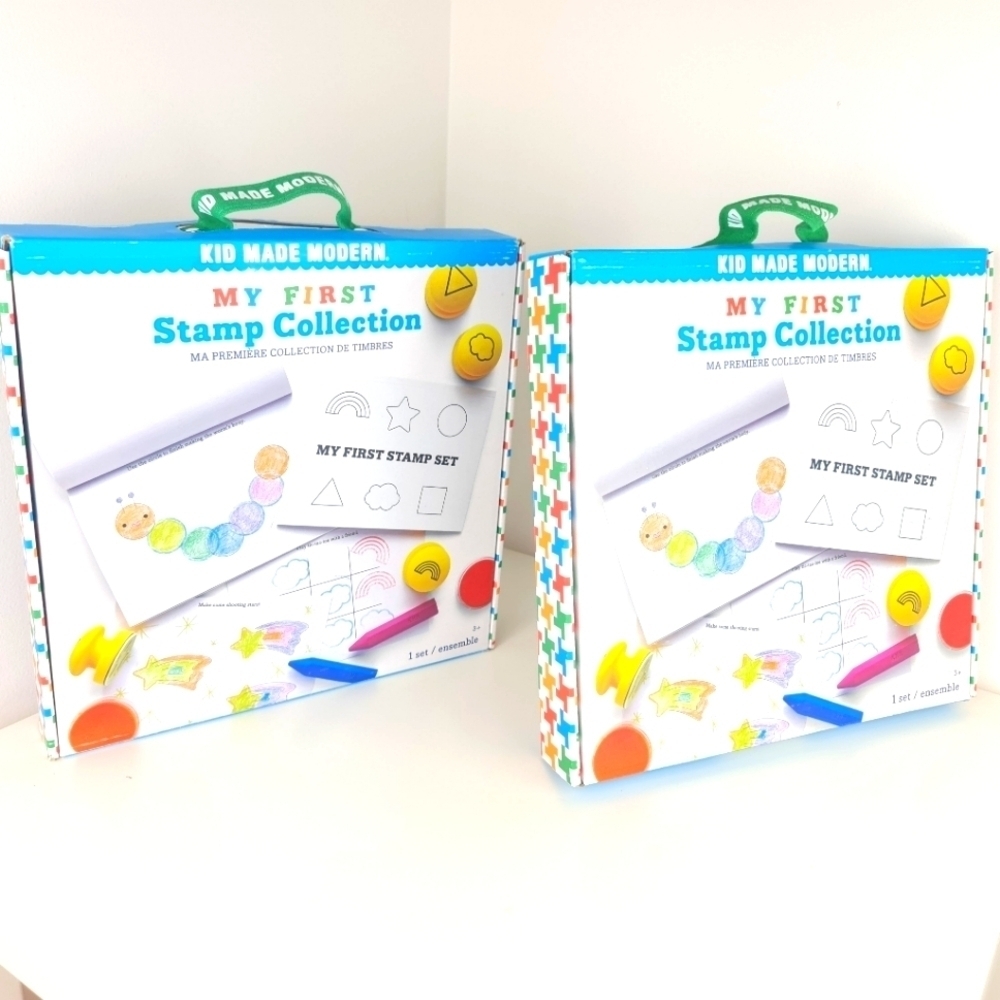 2 Sets Kid Made Modern My First Stamp Collection Art Activity for Age 3
